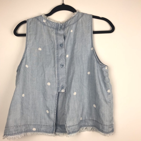 Cloth & Stone | Chambray Polka Dot Top - Picture 8 of 8